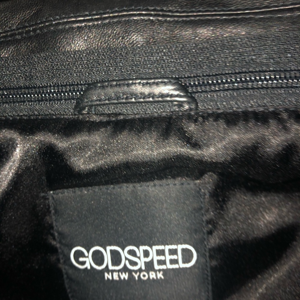 Godspeed Women Leather Moto Jacket - Picture 5 of 9